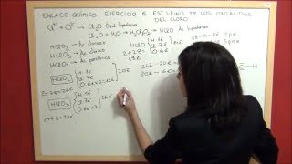 QUÍMICA Enlace Ejercicio 6 Estructuras de Lewis de los oxoácidos del cloro [upl. by Innos212]