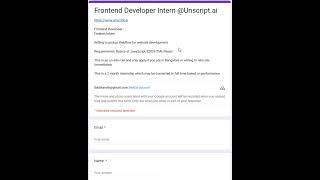 Unscriptai is hiring for Frontend Developer Intern  Freshers [upl. by Madanhoj]