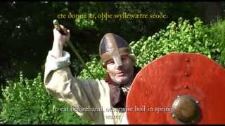 AngloSaxon Old English Fighting Magic Spell [upl. by Nohsav]