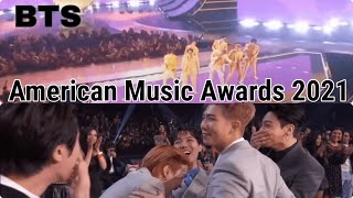 【 おめでとう！3冠！BTS 】受賞発表の瞬間＆待ち望んでいたオフラインステージ AMAs American Music Awards 2021 [upl. by Aneema]