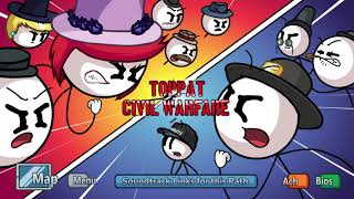 Henry Stickmin Fractured  Ockeroid Toppat Civil Warfare Credits Music [upl. by Eintruoc718]