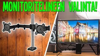 KUINKA VALITA MONITORITELINE  Setup siistimmäksi monitorivarsilla [upl. by Aninnaig631]