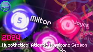 2024 Hypothetical Atlantic Hurricane Season Animation [upl. by Airpac]