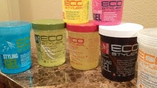 Natural Hair The Complete EcoStyler Gel Review All Colors [upl. by Liban]