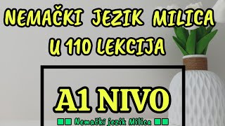 A1 NIVO KURS  NEMACKI JEZIK MILICA U 110 LEKCIJA [upl. by Weinman]