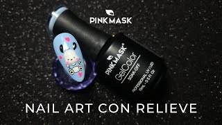 Diseño de Pochaco con RELIEVE 🫧  Tutorial de NAIL ART Sanrio [upl. by Oiciruam]