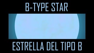 Timeline of a Btype star system Vida de una estrella del tipo B [upl. by Atihcnoc]