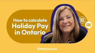 How to Calculate Holiday Pay in Ontario [upl. by Ahsila]