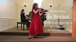 Charles A de Bériot  Concerto No 9 in A Minor Op 104 1st Movement [upl. by Namyw206]