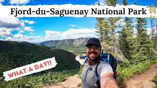 EXPLORING THE FJORDDUSAGUENAY NATIONAL PARK  Awesome hike amp zodiac boat ride [upl. by Ahsyekal180]