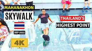 【🇹🇭 4K】Mahanakhon Skywalk Bangkok  Thailands Highest point amp glass skywalk with the BEST VIEW [upl. by Anayhd]