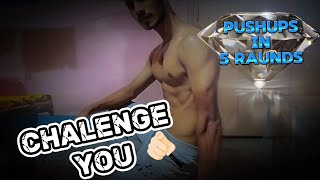 challenge you 60 diamonds pushups in 5 raunds in youtube video trending pushups [upl. by Eilssel]