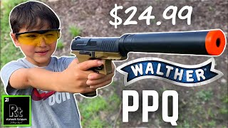 Walther Airsoft PPQ Combat Kit Pistol UNBOX amp REVIEW [upl. by Htaek255]