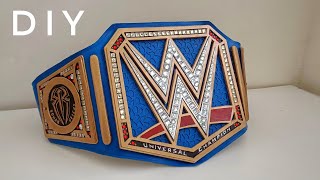 How To Make WWE Universal Championship Title Belt  DIY Universal Championship [upl. by Henarat]