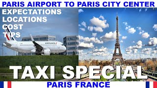 TAXI FROM PARIS AIRPORT CHARLES DE GAULLE TO PARIS CITY CENTER  SO FAST AND CONVENIENT [upl. by Rosenbaum294]