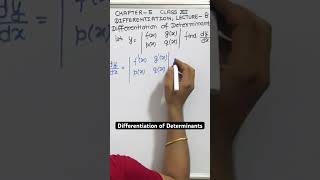 Differentiation of Determinants [upl. by Veljkov]