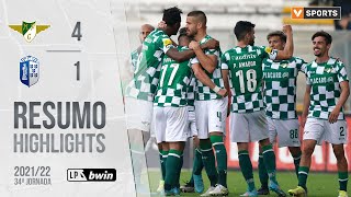 Highlights  Resumo Moreirense 41 FC Vizela Liga 2122 34 [upl. by Aicel]