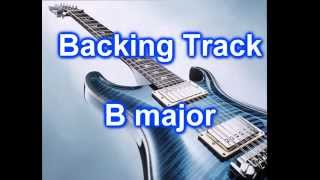 Pop Rock Backing TRack Guitar in B major [upl. by Kramal]