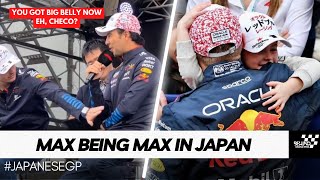 Max Verstappen Being Wholesome with Penelope and Unintentionally FUNNY during Japanese GP [upl. by Anawahs]