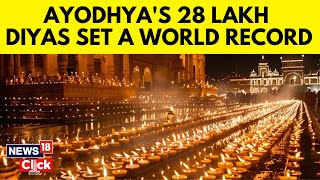 Ayodhya Diwali 2024  Ayodhya Deepotsav 28 Lakh Diyas To Create Guinness World Record  N18V [upl. by Yasui]