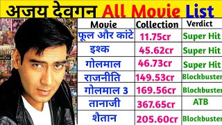 Ajay Devgan 19922024 all movies name list  Ajay Devgan All Movie List Hit And Flop [upl. by Kahlil]