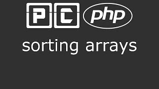 PHP beginners tutorial 33  sorting arrays [upl. by Ybanrab]