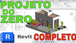 AULA 14  Elaboração de projeto de quitinete completo no Revit e do zero [upl. by Hepsoj244]