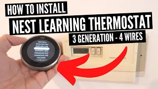 How To Install Nest Learning Thermostat 3rd Generation [upl. by Barnard663]