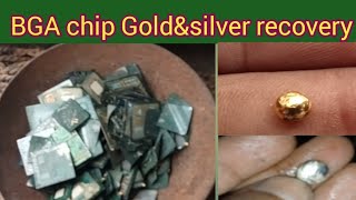 Gold and silver recovery from BGA chip West [upl. by Aihcrop]