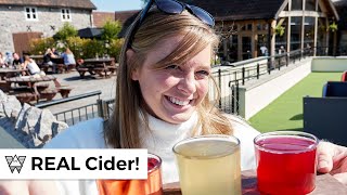 Americans try proper British Cider in Somerset England [upl. by Airod]