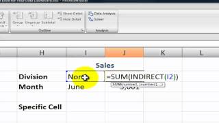 Use the Indirect Function to Create Excel Dashboards [upl. by Ennayr]