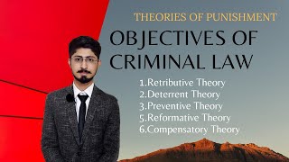 Objectives of criminal law  Theories of punishment  by Hyder Magsi  Just LLB [upl. by Rumpf]