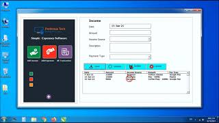 Simple Expenses Software  Monthly Income Expenses Software [upl. by Einnod]