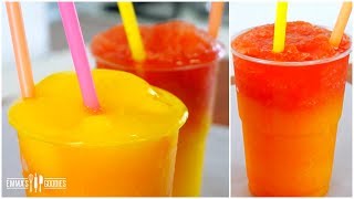 3 Ingredient Ombre FRUIT SLUSHIES Recipe  How To Make Slushies  DIY Homemade Slushies [upl. by Mihe]