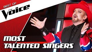 TOP 10  MOST TALENTED SINGERS in The Voice [upl. by Goldshell675]