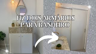 Fiz dois armários para banheiro em MDF  Marcenaria Planejada [upl. by Antoinetta]