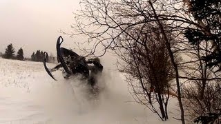 SkiDoo Mxz 600  Ditch banging amp carving GoPro HD [upl. by Firehs312]