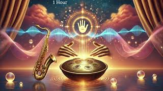 1 Hour ✧ 528 Hz Love Frequency  Hand Pan amp Saxophone Healing Music with Delta Waves for Sleep [upl. by Law448]