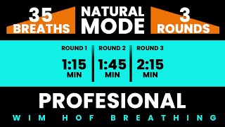 Professional Wim Hof Guided Breathing  3 Rounds  30 Breaths  Pure Breathwork No Frequencies [upl. by Ylatan]