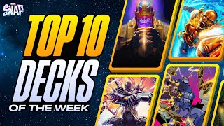 TOP 10 BEST DECKS IN MARVEL SNAP  Weekly Marvel Snap Meta Report 106 [upl. by Enneirb]