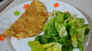 Ricetta DIETETICA in 5 minuti OMELETTE dieta dukan [upl. by Anahsahs]