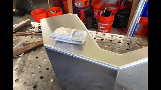 TIG Welding Aluminum Dog Feeder with a TIG Finger® [upl. by Asilanom]