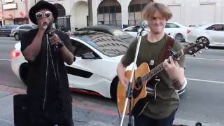 william surprises street performer Levimitchell [upl. by Vachill]