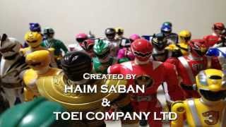 Power Rangers Megaforce  Stop motion animated Intro [upl. by Bridgette]