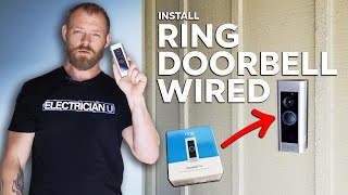 How To Install a Ring Video Doorbell Wired  From an Electrician [upl. by Glenn]