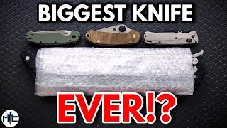 The BIGGEST Folding Knife Ive EVER SEEN Have They Gone TOO FAR  Insane Knife Unboxing [upl. by Mast]