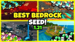 BEST SEED EVER In Minecraft Bedrock 121 [upl. by Schaper]