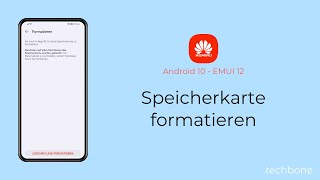 Speicherkarte formatieren  Huawei Android 10  EMUI 12 [upl. by Ynnot]