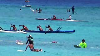 Waikiki Outrigger Regatta  Mens Canoe Races [upl. by Saturday]