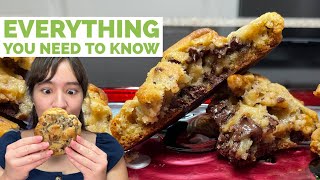 How to Make GIANT Levain Bakery Chocolate Chip Walnut COOKIES All the TIPS [upl. by Kinchen812]